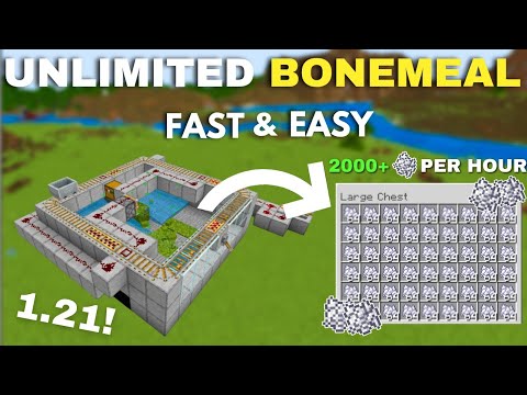 BEST MOSS BONEMEAL FARM IN MINECRAFT BEDROCK 1.21+#minecraft - YouTube