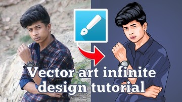 Learn How To Make Vector Art On Mobile. Infinite Design Speed Art Tutorial. Make vector in Mobile.