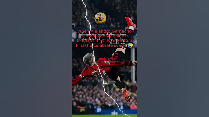 Alejandro Garnacho scored a goal at FA Cup Final he celebrated scary! #football #alejandrogarnacho
