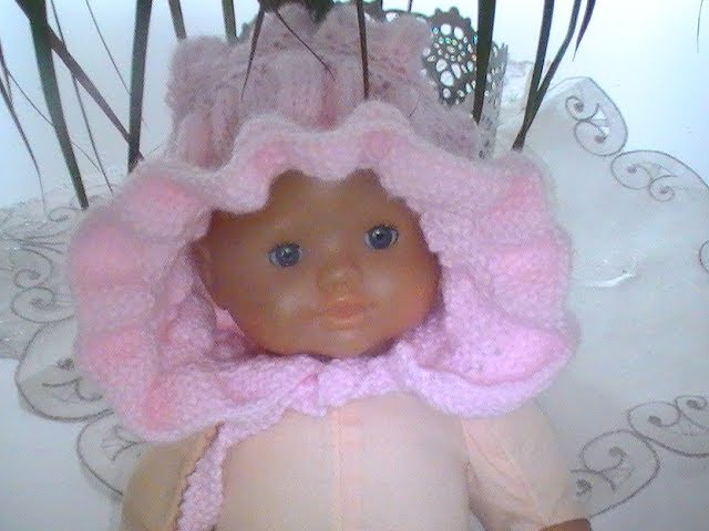 Bonnet Beguin A Volant Bebe Youtube Bonnet Beguin A Volant Bebe Youtube