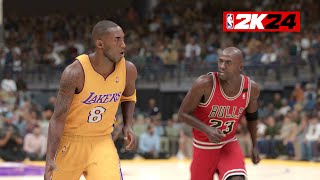 Kobe Bryant Vs Michael Jordan HIGHLIGHTS - NBA 2K24 (PS5)