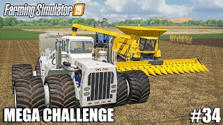 Harvesting 1.2 MILLION LITERS of CORN & OATS | MEGA Challenge | Farming Simulator 19 | Episode 34