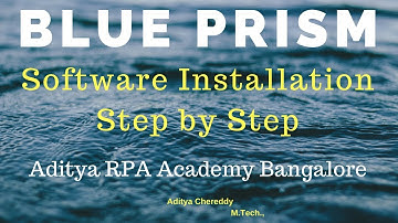 BluePrism Software Installation Step by Step - Aditya RPA Academy BTM Layout