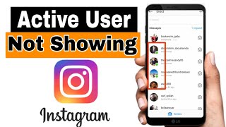How to fix messenger not showing active friends Instagram|| online/active friends not showing