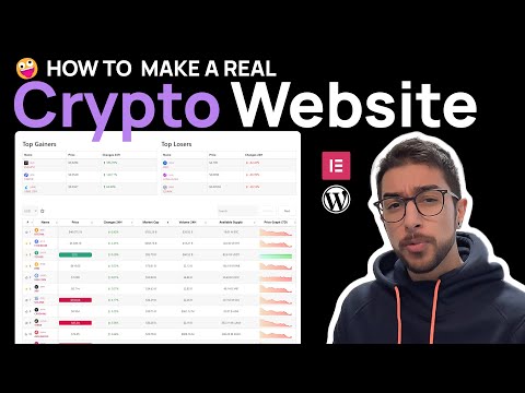 How to make a Crypto Website with advanced features in Wordpress