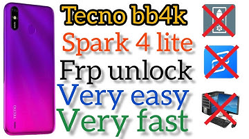 Tecno spark 4 lite |BB4K| frp unlock lateset security 2025 /very easy very fast new trick