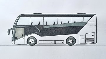 Easy Double-Decker Bus Drawing Tutorial for Beginners