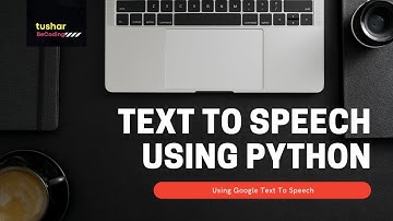 TEXT TO SPEECH USING PYTHON IN JUST 5 MINUTES
