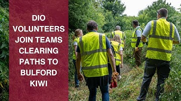 DIO volunteers join teams clearing paths to the Bulford Kiwi