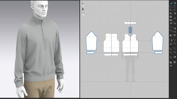 Timelapse, Men Quarter-zip Sweater, Marvelous Designer, Clo