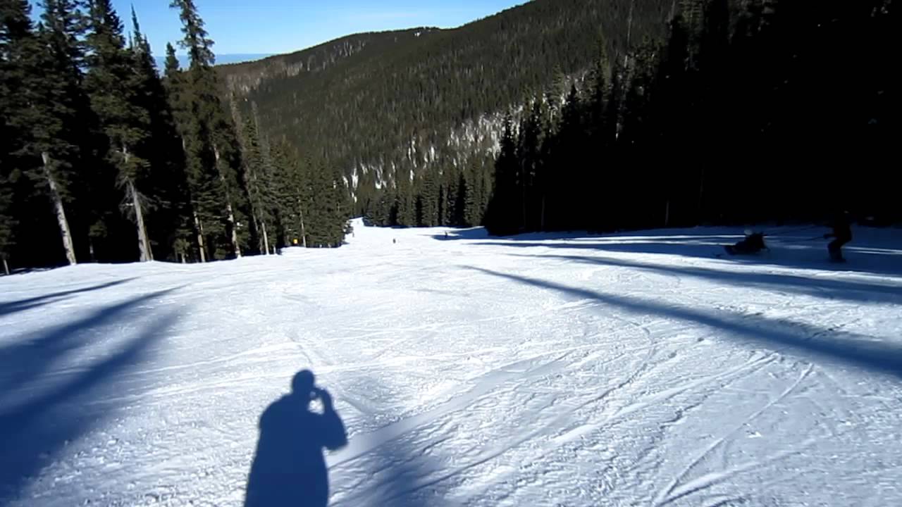Ski Santa Fe 122611 from the top YouTube