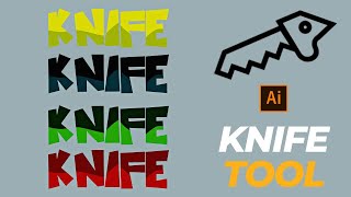 KNIFE TOOL TUTORIAL FOR BEGINNERS IN 1 MINUTE !! - ADOBE ILLUSTRATOR CC 2019