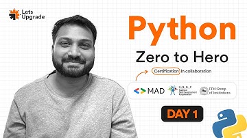 Day 1 | Introduction to Python | Python Programming Essentials Bootcamp (5 Days)
