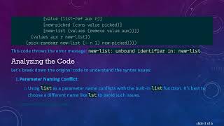 Solving the unbound identifier Error: Fixing Variable Definitions in Racket