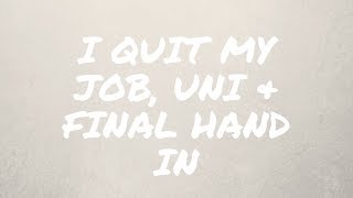 UNI, HOUSEMATES, FINAL HAND IN, LEAVING MY JOB &amp; RELAXATION/ old vlog