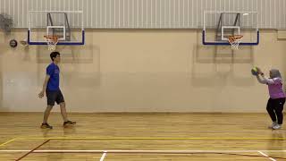Two Handed Overhead Pass to Partner