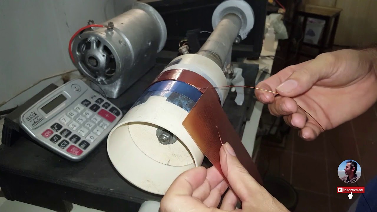 Como enrolar uma Bobina de Alto-falante  por dentro e por fora.