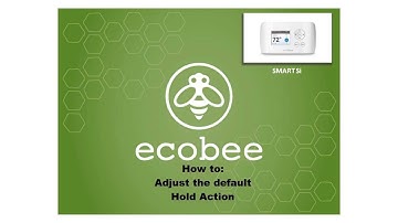 ecobee SmartSi Hold action