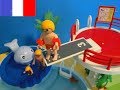 Playmobil en franais la famille  la piscine film vacances family fun