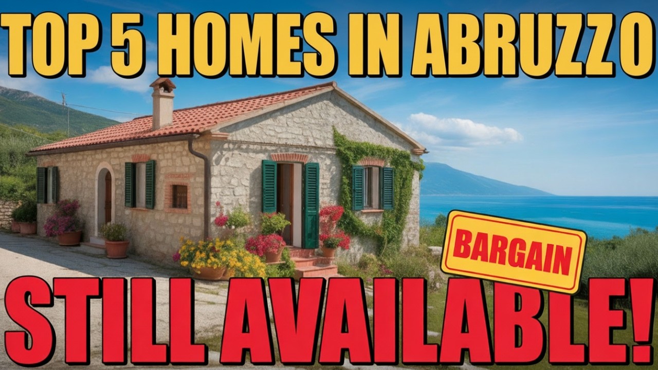Пять лучших недорогих домов в Абруццо, Италия, доступных прямо сейчас