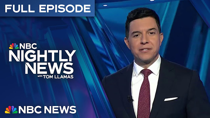 NBC Nightly News Full Broadcast - July 8