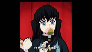 Muichiro Tokito eating Sakura mochi