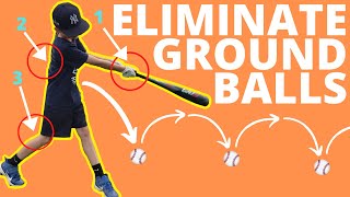 How to STOP Hitting Ground Balls in Baseball  (Up To 70% Effectiveness)