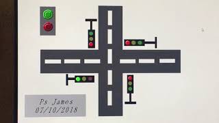 Traffic light  by Ps James  :: PLC by Omron  Past 2