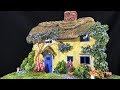 How to build a thatched house using cardboard and Das clay