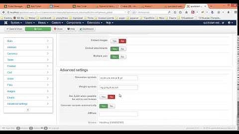 Weiss - Joomla Template - Configure General Hikashop