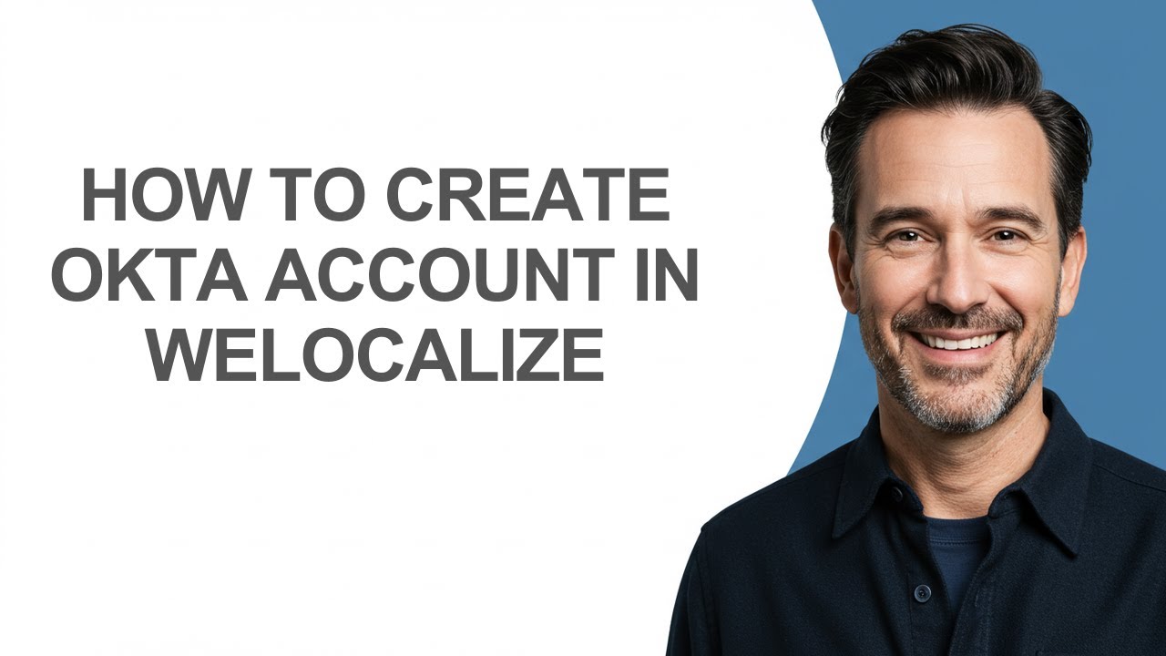 How to Create Okta Account in Welocalize - KevinHowTo - YouTube