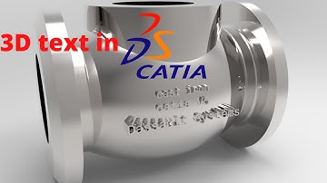 Catia V5 3D text