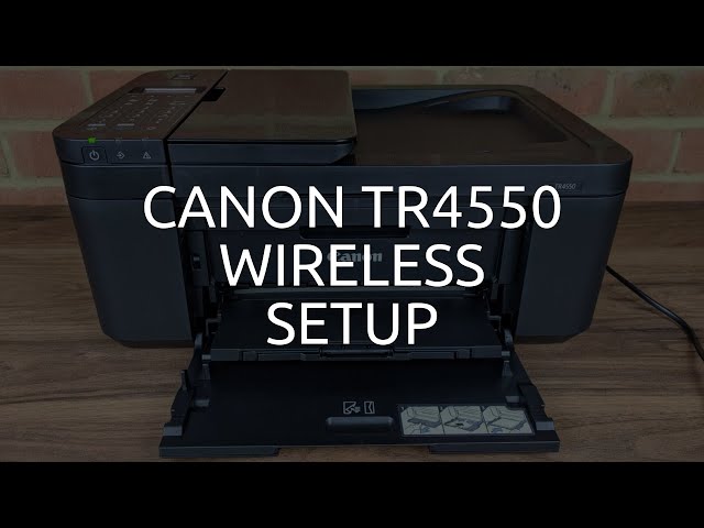 Canon TR4550 Wireless / WiFi Setup - YouTube