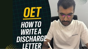 OET | How to write a discharge letter (medicine)