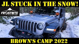 Snow Wheeling My JL Wrangler at Brown's Camp 2022