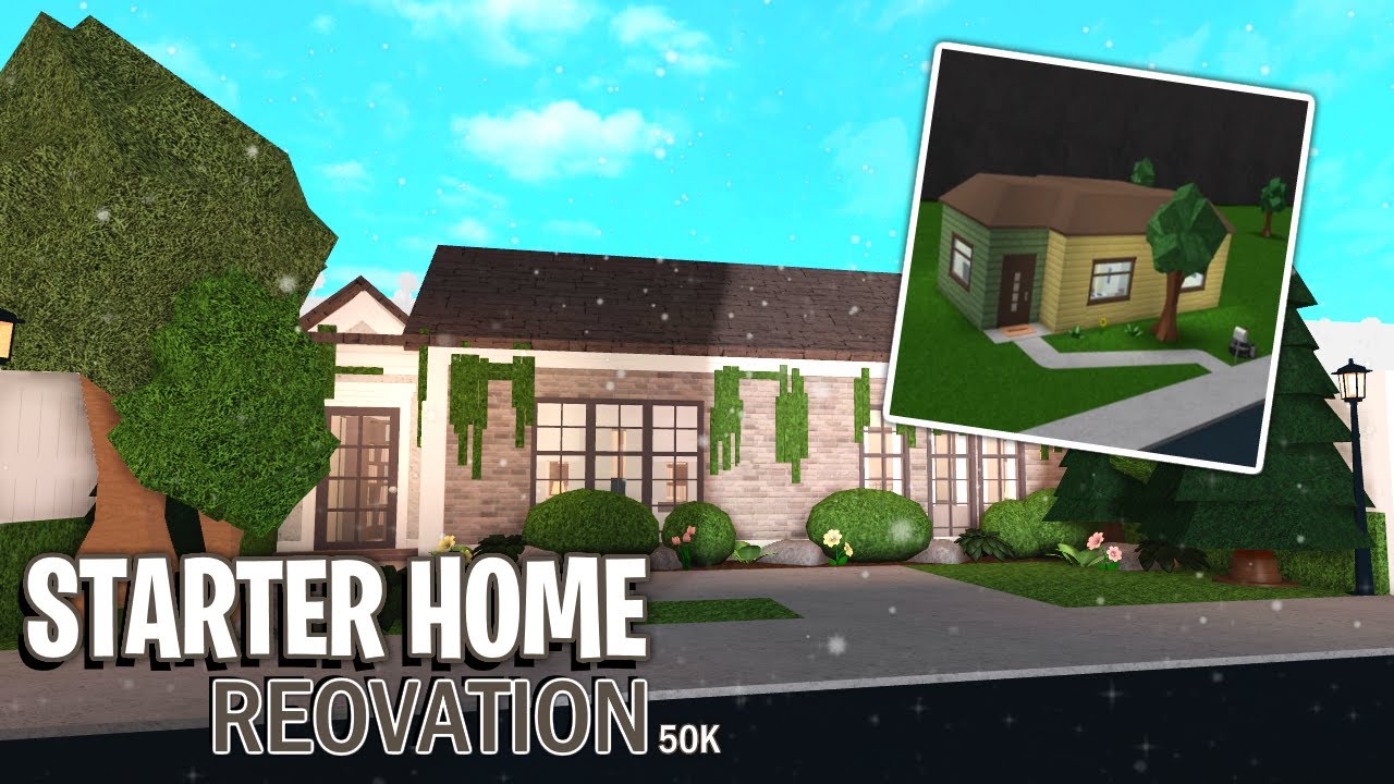 Bloxburg Starter House Renovation 50k Roblox Bloxburg Speedbuild