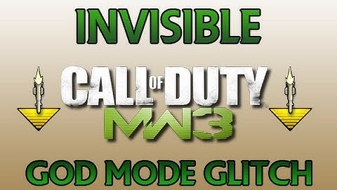 MW3 Glitches: Invisible God Mode/Invincible Glitch ONLINE !