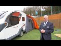 Swift Basecamp 2 2021 Model Demonstration Video including Vango Airbeam Awning RVA1