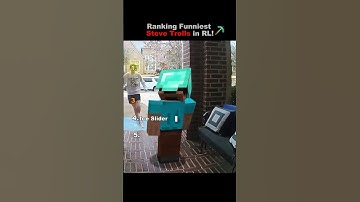 Ranking the Funniest Steve Trolls in Real Life! #ranking #minecraft #funny