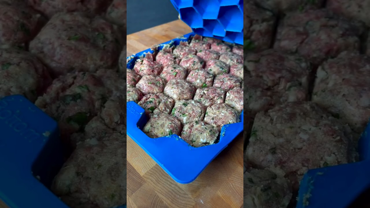Shape+Store Meatball Master Blue Plastic Meatball Master 32 oz 