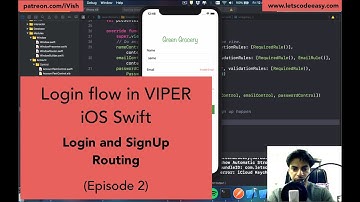 Login Flow using VIPER iOS Swift - Login and SignUp Routing [Episode 2]