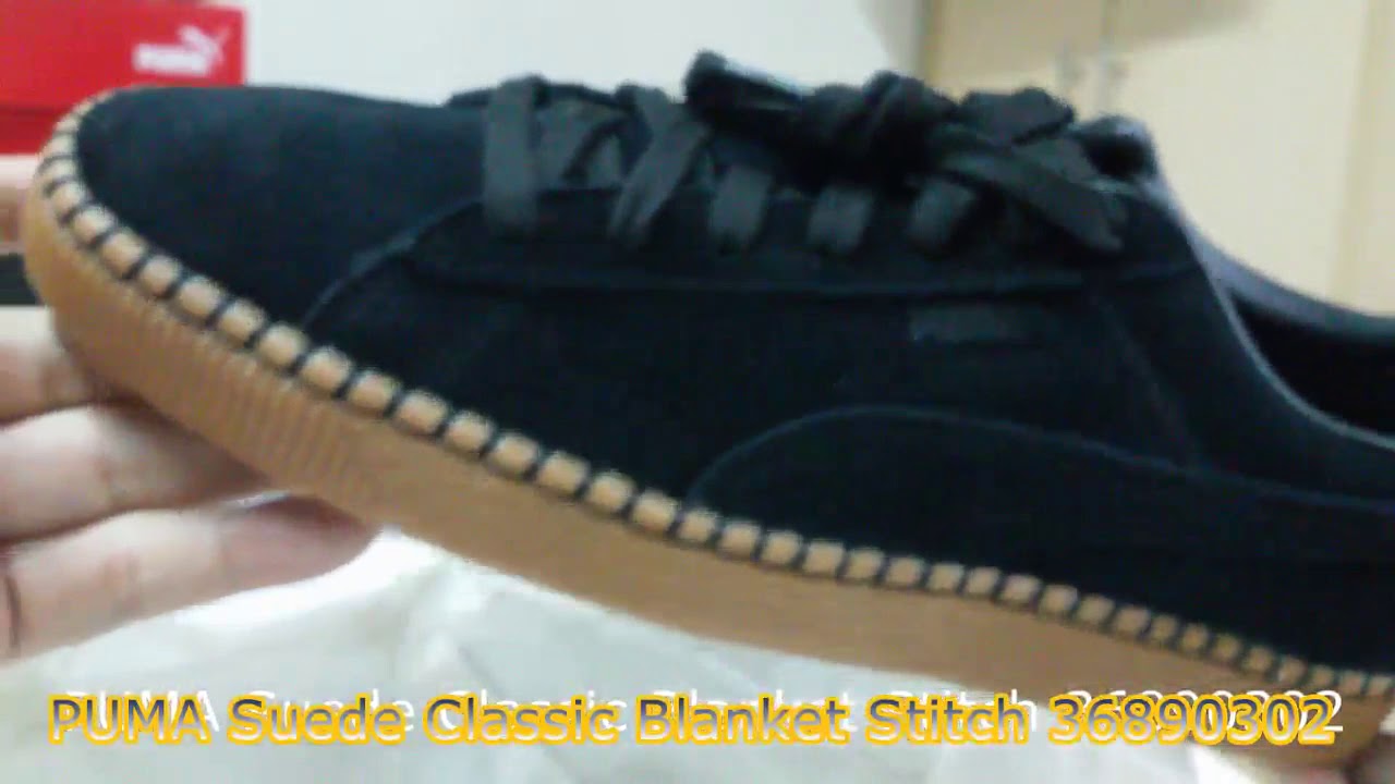 suede classic blanket stitch