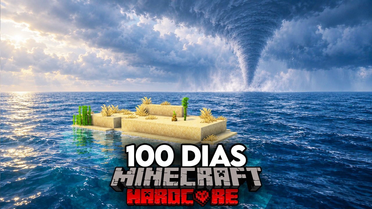 Sobreviví 100 Días en una ISLA DESIERTA con Clima Realista en Minecraft Hardcore