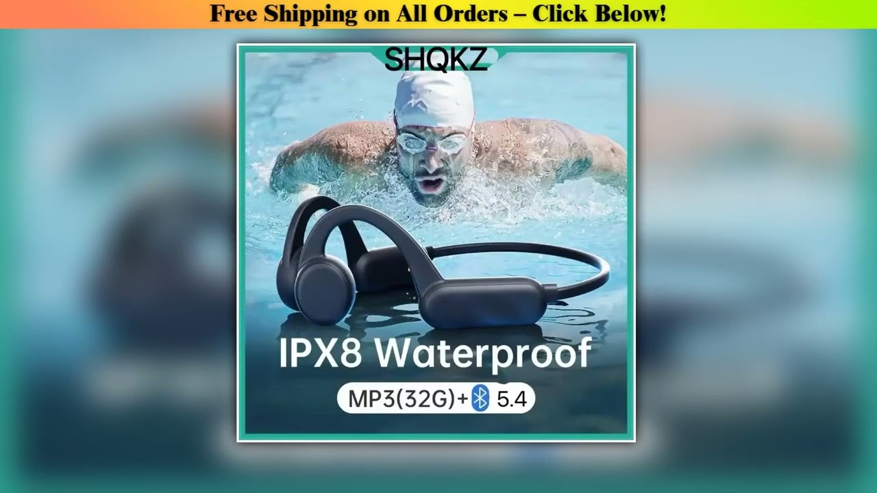 Wireless Earphone for shokz open Sports Bone Conduction Bluetooth IPX8 Waterproof Headphones With 3