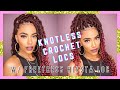 Knotless Individual Crochet Faux Locs w/ Freetress Wrap N Loc - Hipsta Loc 18" | Jasmine Defined