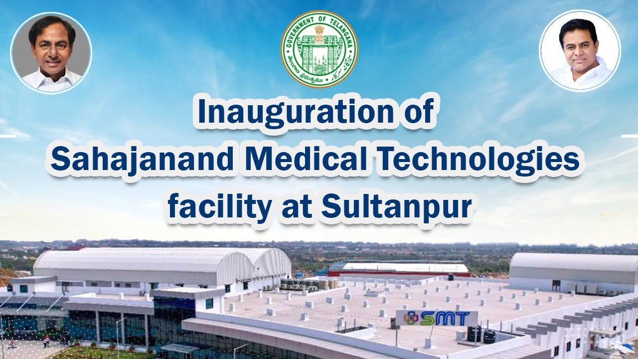 Minister KTR Live Inauguration of Sahajanand Medical Technologies