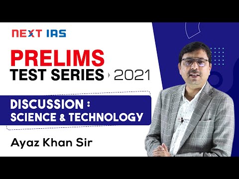 UPSC CSE/IAS Prelims Test Series 2021 Discussion | Science & Technology by Ayaz khan Sir |Demo Class