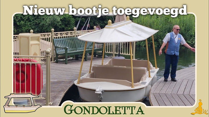 [#Efteling] Nieuw bootje Gondoletta geplaatst