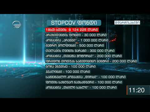 StopCov ფონდში უკვე ცხრა მილიონი ლარი შეგროვდა