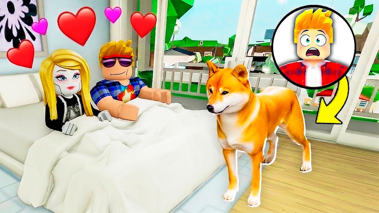 Притворился СОБАКОЙ и Слежу за ДЕВУШКОЙ в РОБЛОКС